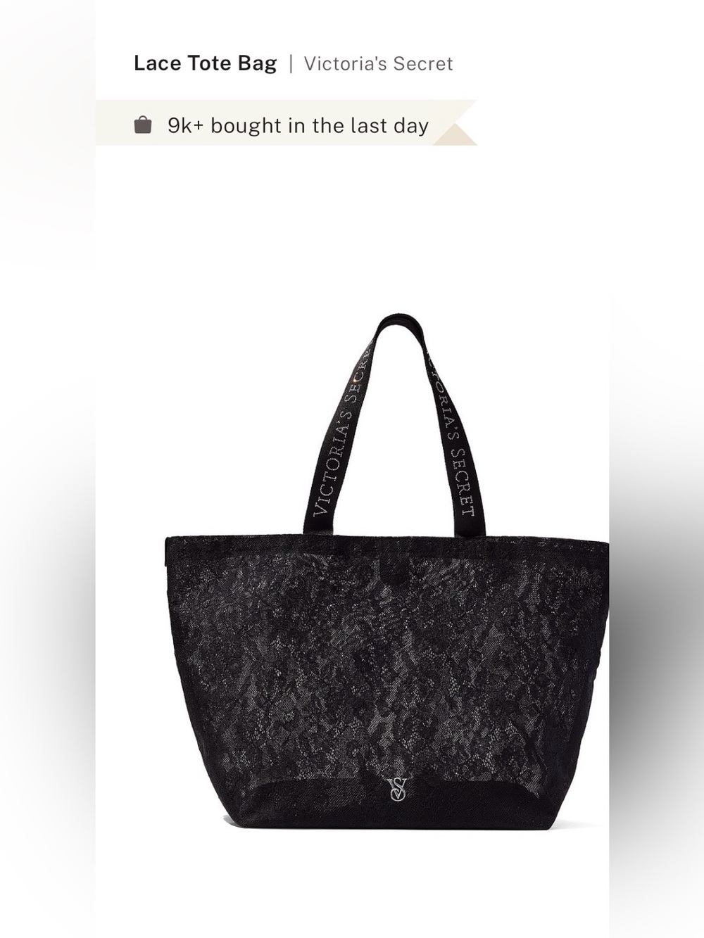 Victoria’s Secret Lace Tote Bag